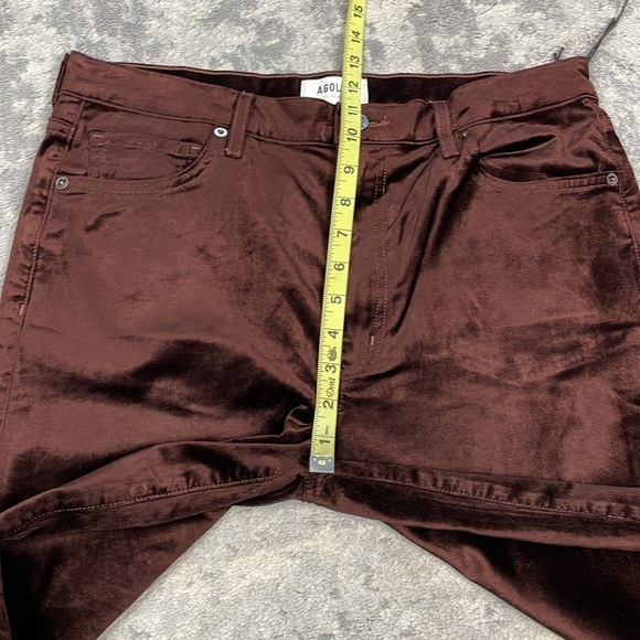 New Agolde Nico High Rise Slim Boot Pants in Chocolate Milk Velvet Sz 30 - Picture 10 of 14
